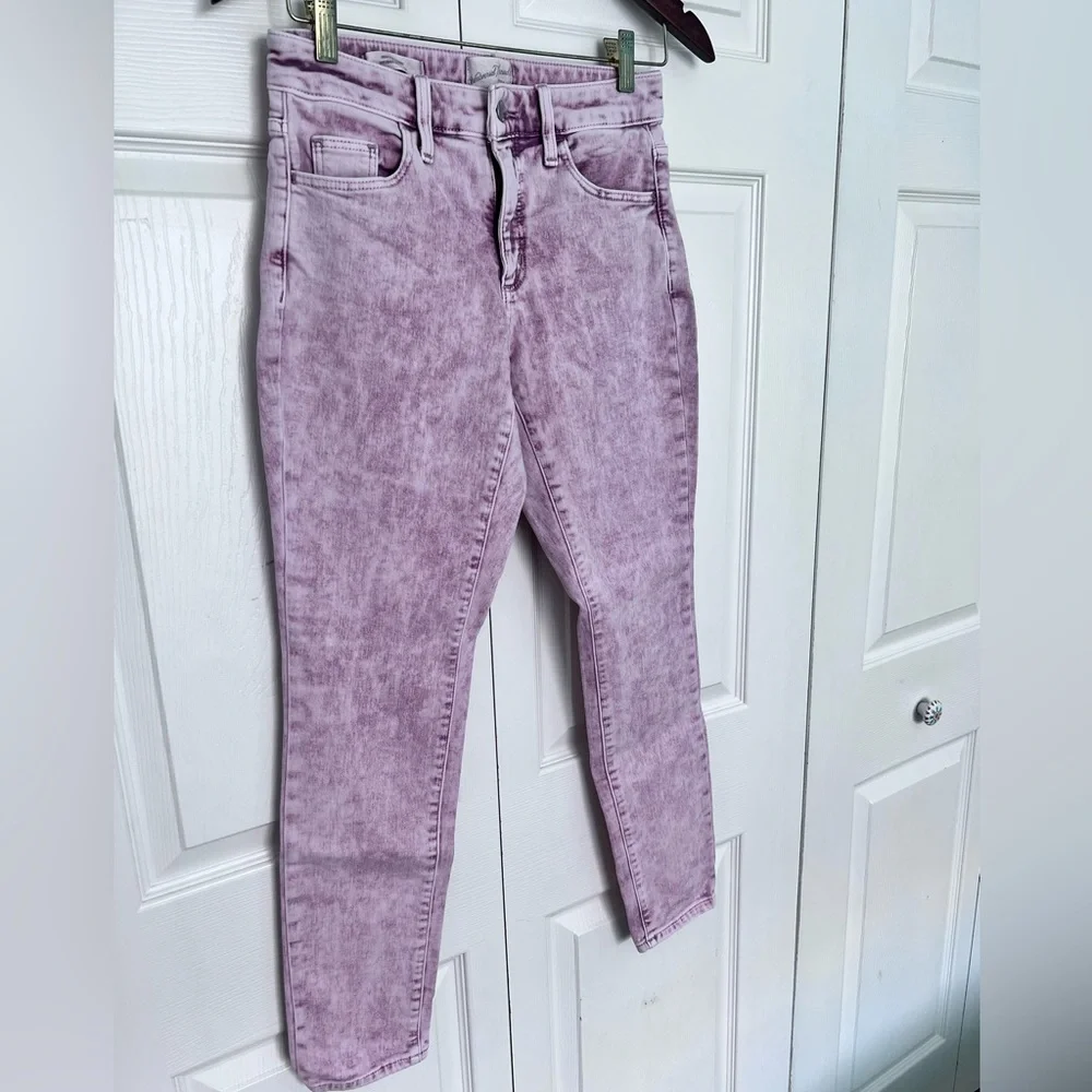 Universal Thread™ Pink Acid Wash High Rise Skinny Ankle Jeans-Size 0/25